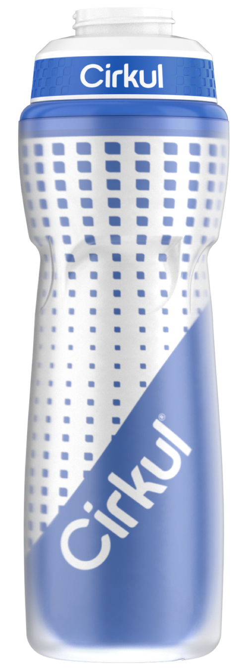 22oz. Insulated Squeeze Plastic Bottle & Sport Lid